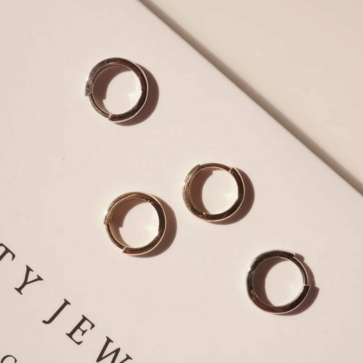 14k Gold Baby Huggies / Yellow Gold