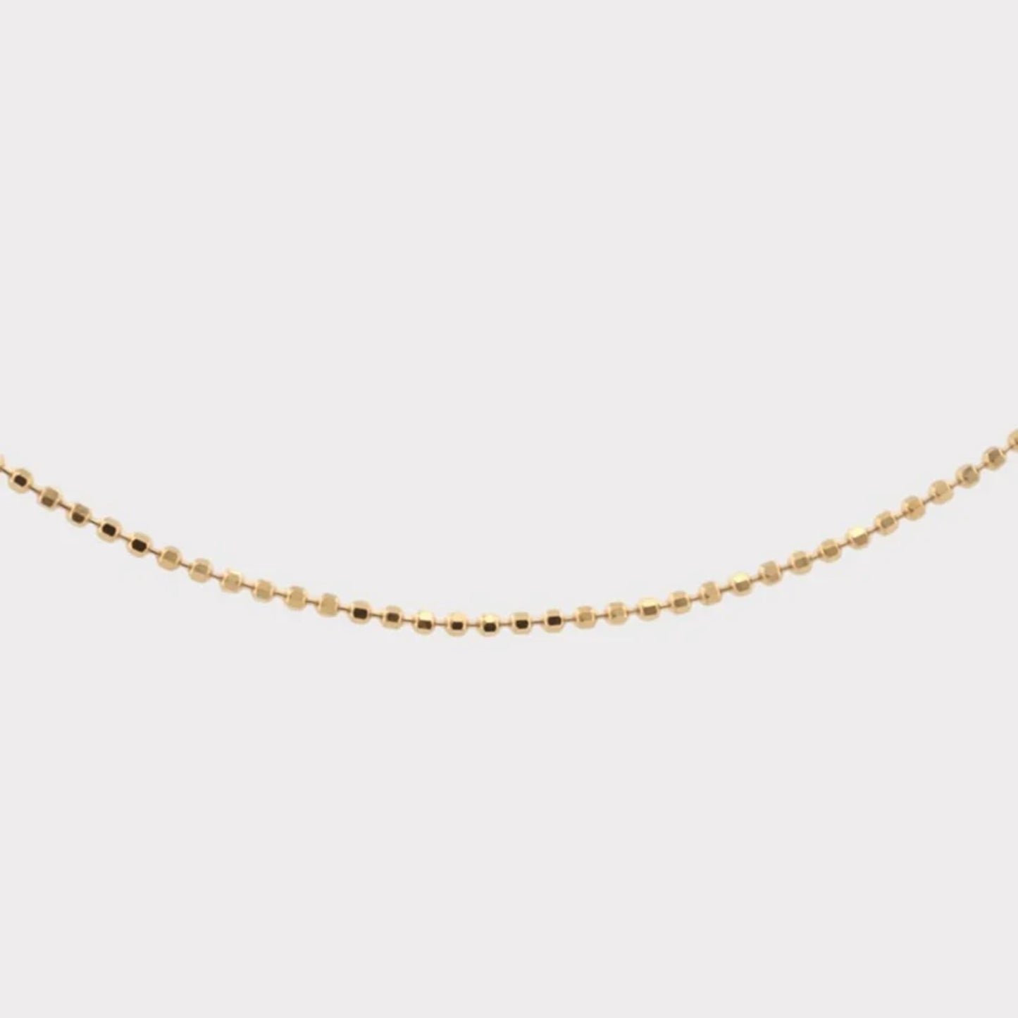 14k Gold Glitter Chain