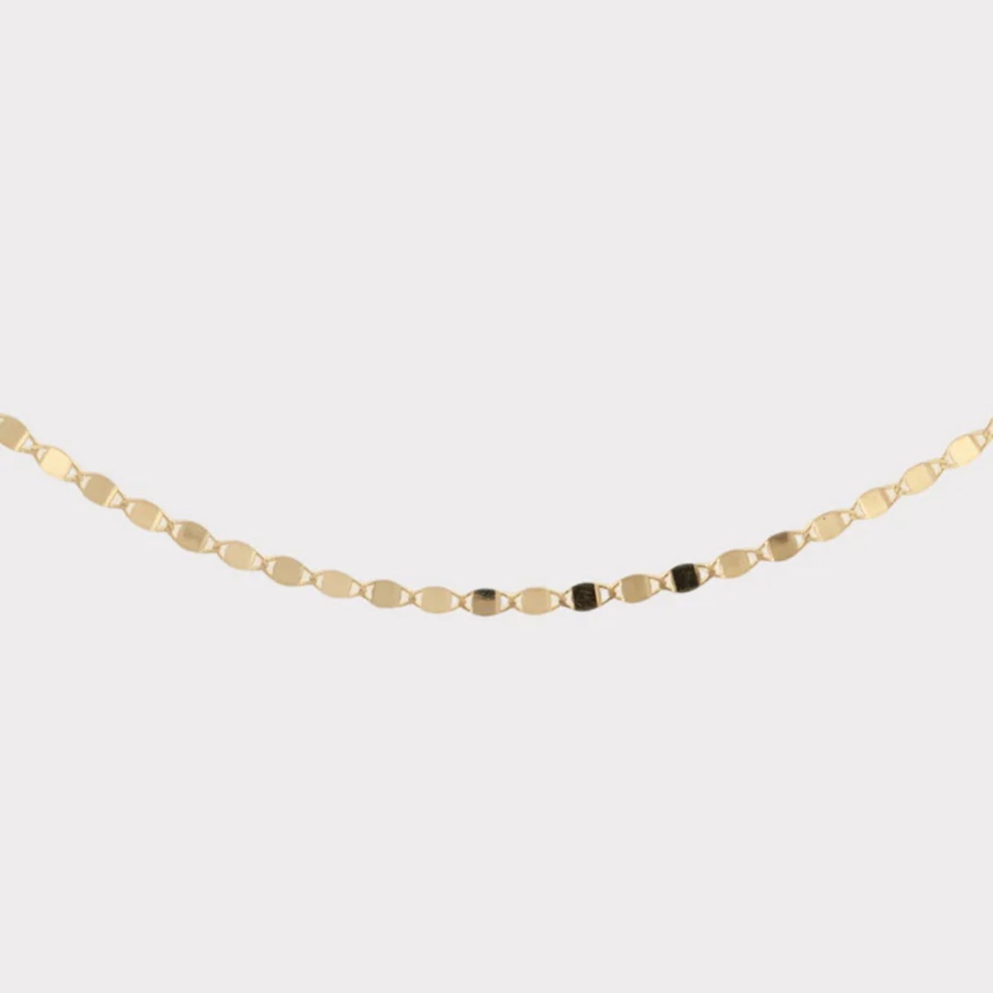 14k Gold Light Mirror Chain