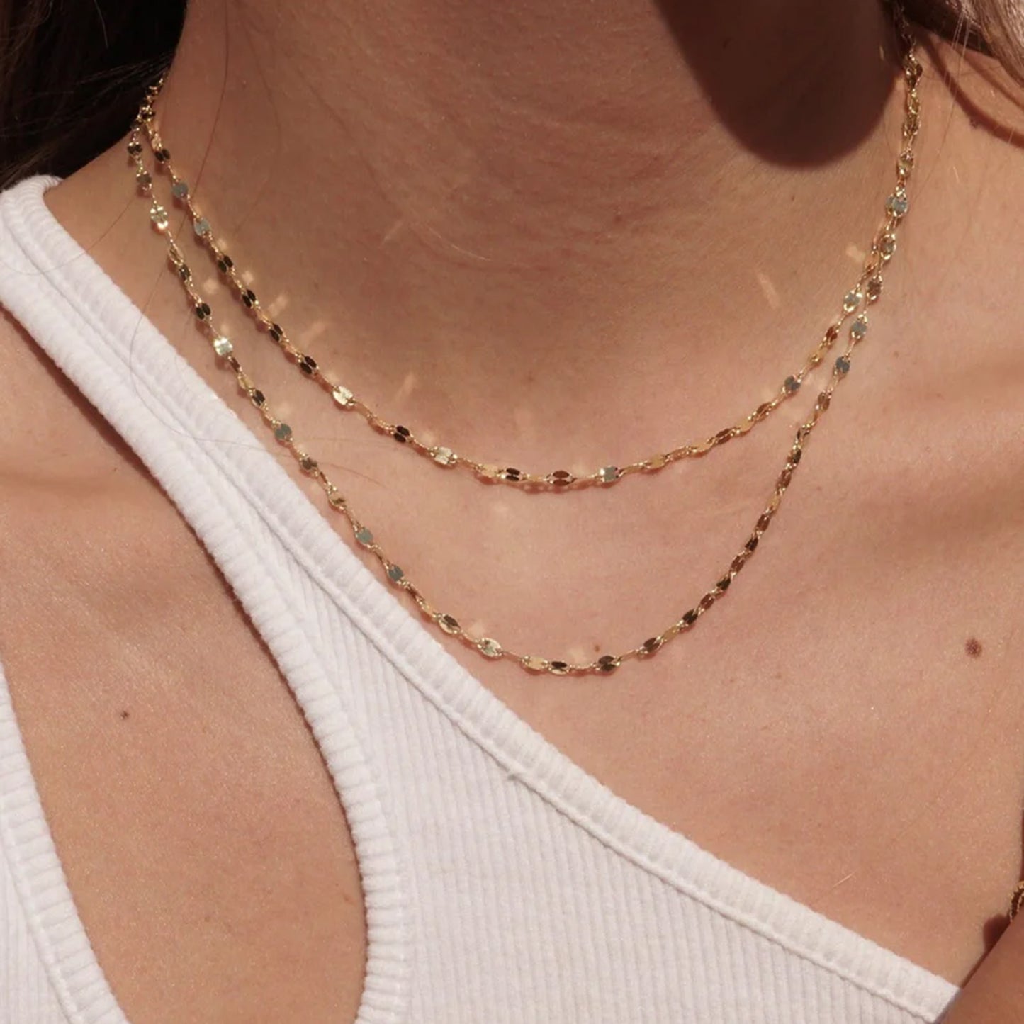 14k Gold Thicker Twinkle Chain