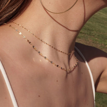 14k Gold Thicker Twinkle Chain