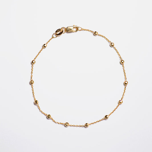 14k Gold Disco Bracelet