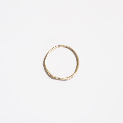 14k Gold Line Pinky Ring / Yellow Gold