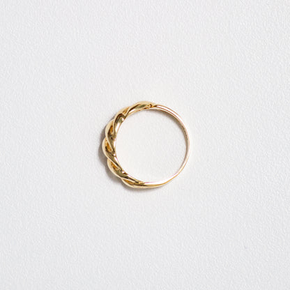 10k Gold Skinny Croissant Pinky Ring