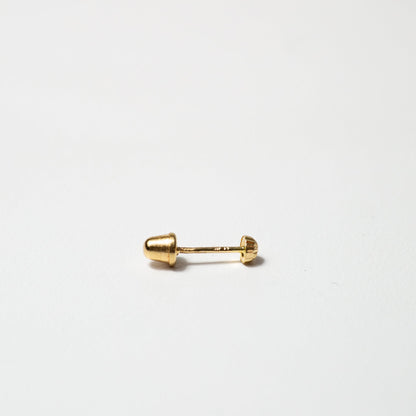 14k Gold Baby Diamond Cut Ball Studs